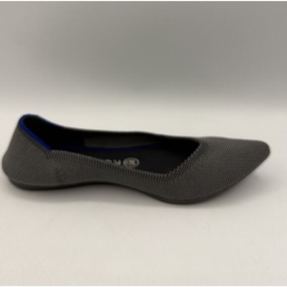 Rothy's "The Point" Cloud Grey Birdseye Ballet Flats Shoes Comfort womens 8 - Picture 4 of 15